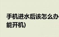 手机进水后该怎么办(手机进水后该怎么办才能开机)