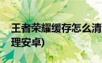 王者荣耀缓存怎么清理(王者荣耀缓存怎么清理安卓)