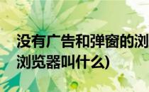没有广告和弹窗的浏览器(没有广告和弹窗的浏览器叫什么)