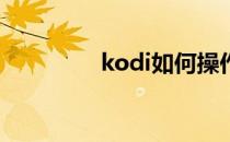 kodi如何操作(Kodi教程)