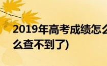 2019年高考成绩怎么查(2019年高考成绩怎么查不到了)