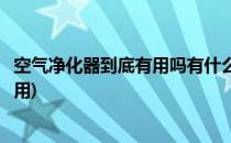 空气净化器到底有用吗有什么作用(空气净化器到底有没有作用)
