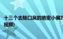 十三个去除口臭的绝密小偏方(十三个去除口臭的绝密小偏方视频)