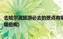 去哈尔滨旅游必去的景点有哪些(去哈尔滨旅游必去的景点有哪些呢)
