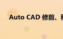 Auto CAD 修剪、移动、延伸如何使用