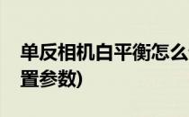 单反相机白平衡怎么设置(单反相机白平衡设置参数)