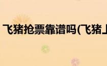 飞猪抢票靠谱吗(飞猪上抢票成功率是真的吗)