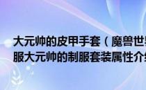 大元帅的皮甲手套（魔兽世界大元帅的制服属性 wow怀旧服大元帅的制服套装属性介绍）