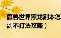魔兽世界黑龙副本怎么过（wow怀旧服黑龙副本打法攻略）