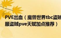 PVE出血（魔兽世界tbc盗贼天赋怎么点 wow70级tbc怀旧服盗贼pve天赋加点推荐）