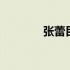 张蕾目前婚姻状况 张蕾近况
