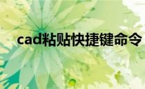 cad粘贴快捷键命令 cad复制快捷键命令