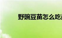野豌豆苗怎么吃最好吃 野豌豆苗