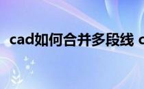 cad如何合并多段线 cad怎么把多段线合并