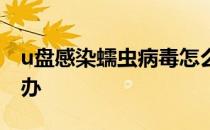 u盘感染蠕虫病毒怎么办 u盘中蠕虫病毒怎么办