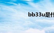 bb33u是什么 bb33u