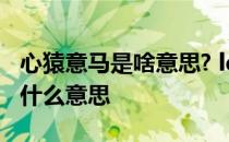心猿意马是啥意思? ldquo心猿意马rdquo是什么意思