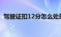 驾驶证扣12分怎么处理（扣12分怎么处理）
