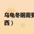 乌龟冬眠需要哪些材料（乌龟冬眠需要哪些东西）