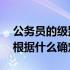 公务员的级别根据什么确定的 公务员的级别根据什么确定