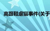 高跟鞋虐猫事件(关于高跟鞋虐猫事件简述)