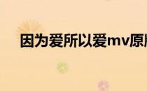 因为爱所以爱mv原版 因为爱所以爱mv