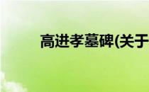 高进孝墓碑(关于高进孝墓碑简述)
