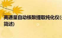 高通量自动核酸提取纯化仪(关于高通量自动核酸提取纯化仪简述)