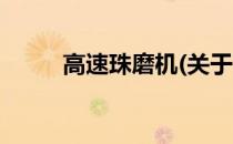 高速珠磨机(关于高速珠磨机简述)