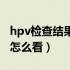 hpv检查结果怎么看是正常的（hpv检查结果怎么看）