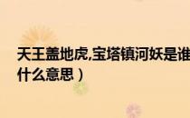 天王盖地虎,宝塔镇河妖是谁说的（天王盖地虎 宝塔镇河妖什么意思）