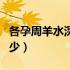 各孕周羊水深度是多少（各孕周羊水深度是多少）
