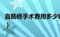 直肠癌手术费用多少钱（直肠癌手术费用多少）