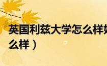 英国利兹大学怎么样好不好（英国利兹大学怎么样）