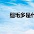 腿毛多是什么梗（腿毛多是什么原因）