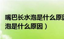 嘴巴长水泡是什么原因一个月没好（嘴巴长水泡是什么原因）