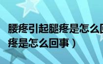 腰疼引起腿疼是怎么回事及治疗（腰疼引起腿疼是怎么回事）