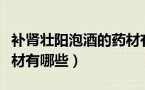 补肾壮阳泡酒的药材有哪些（泡酒补肾壮阳药材有哪些）