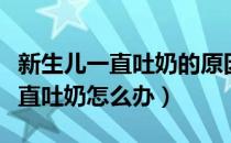 新生儿一直吐奶的原因及解决办法（新生儿一直吐奶怎么办）