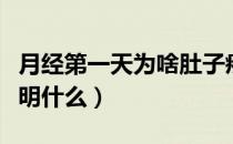 月经第一天为啥肚子疼（月经第一天肚子疼说明什么）