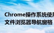 Chrome操作系统使用的是整齐但效率较低的文件浏览器导航窗格