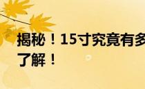 揭秘！15寸究竟有多大？一篇文章带你深入了解！