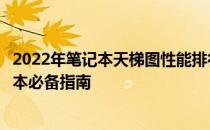 2022年笔记本天梯图性能排行榜：最新性能排名，选购笔记本必备指南