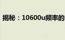 揭秘：10600u频率的内存究竟是何方神圣？