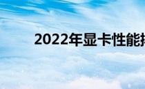 2022年显卡性能排名百分比图解析