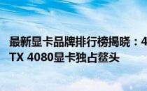 最新显卡品牌排行榜揭晓：40系列中的佼佼者，GeForce RTX 4080显卡独占鳌头