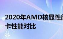 2020年AMD核显性能天梯图，一览无遗的显卡性能对比