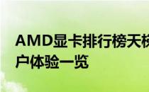 AMD显卡排行榜天梯图详解：专业性能与用户体验一览