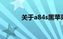 关于a84s黑苹果的解析与探讨