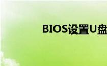 BIOS设置U盘启动顺序详解